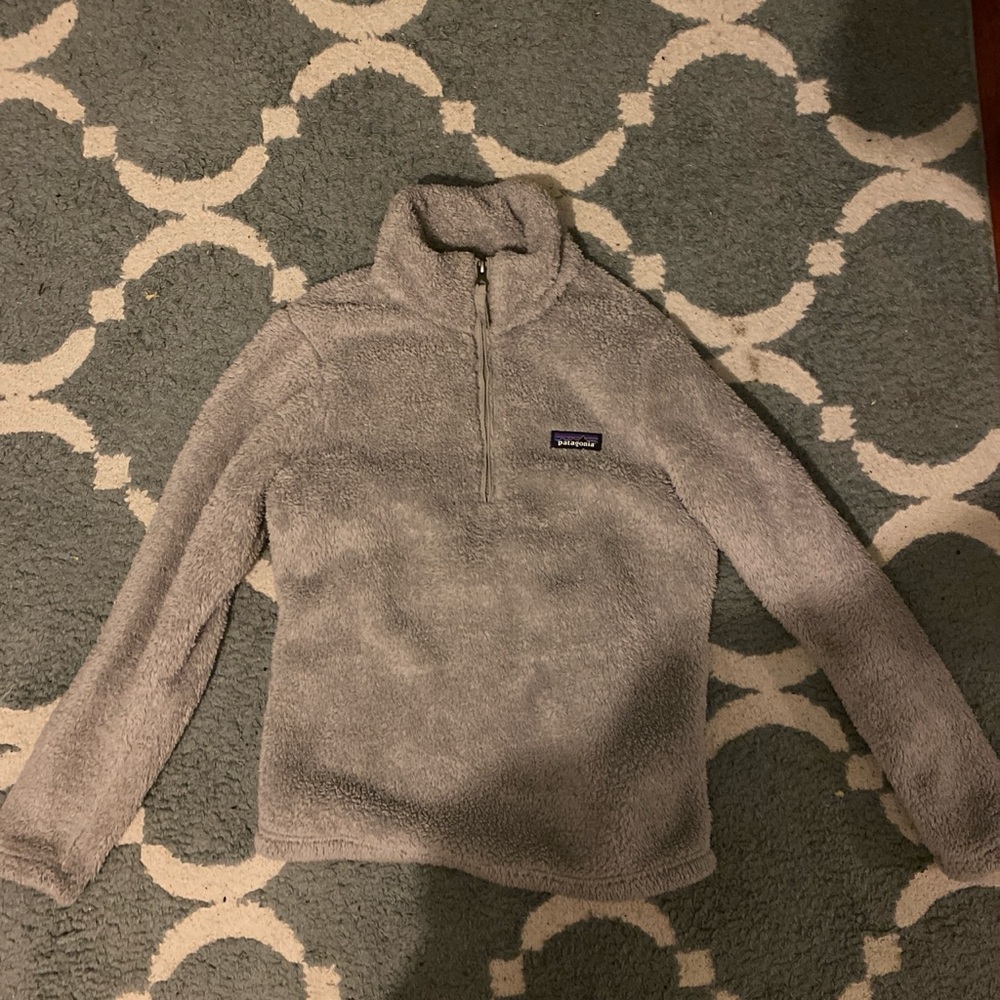 Patagonia Grey Fleece Quarter Zip